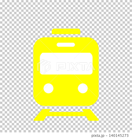 A simple, easy-to-use train front icon (yellow) for station and transfer information. A simple, easy-to-use train front icon (yellow) for station and transfer information. 140145273