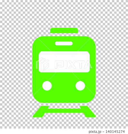 一個簡單易用的列車車頭圖示(綠色),用於顯示車站和轉乘資訊。 一個簡單易用的列車車頭圖示(綠色),用於顯示車站和轉乘資訊。 140145274