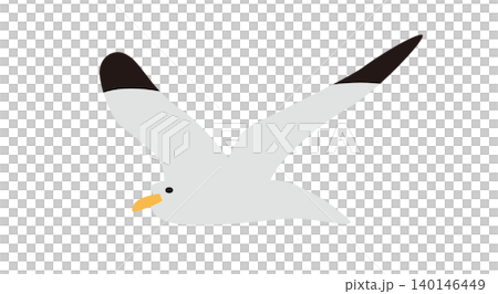 Simple illustration of a white seagull flying in a blue sky (12 images) Simple illustration of a white seagull flying in a blue sky (12 images) 140146449