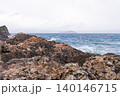 荒れる冬の山陰海岸 唐音海岸 140146715