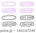 手描きの蛇フレーム ゲームUIボタンセット  140147240