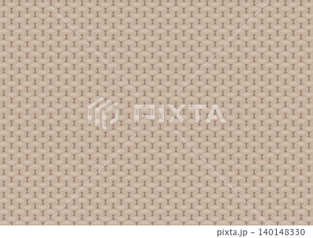 ニットの模様のイラスト素材_シームレスパターン_茶色 ニットの模様のイラスト素材_シームレスパターン_茶色 140148330