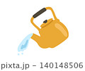 ヤカンでお湯を注ぐ 140148506