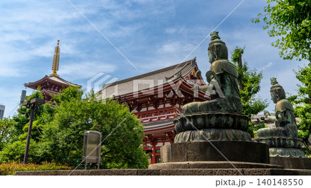 新緑に包まれた浅草寺 新緑に包まれた浅草寺 140148550