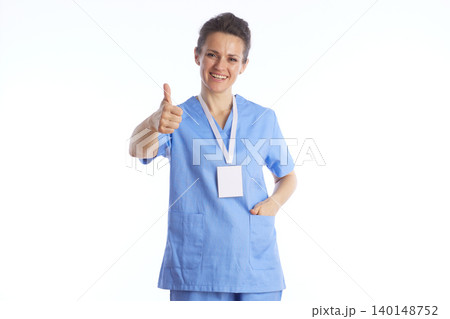 Confident Doctor Giving Thumbs Up - Medical Excellence Confident Doctor Giving Thumbs Up - Medical Excellence 140148752