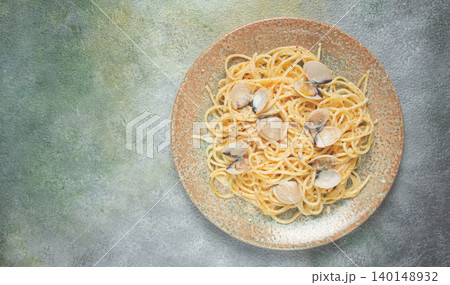 spaghetti vongole, venerki, homemade, no people, spaghetti vongole, venerki, homemade, no people, 140148932