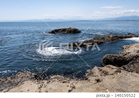 江の島 稚児ヶ淵周辺の海の風景 江の島 稚児ヶ淵周辺の海の風景 140150522