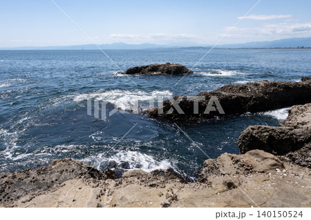 江の島 稚児ヶ淵周辺の海の風景 江の島 稚児ヶ淵周辺の海の風景 140150524