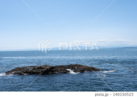江の島 稚児ヶ淵周辺の海の風景 140150525
