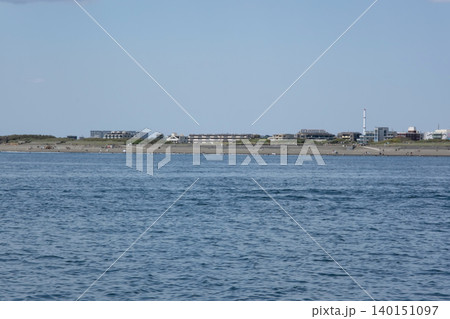 沖合から 片瀬西浜 鵠沼を見た風景 140151097