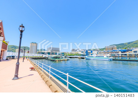 初夏の佐世保港 長崎県佐世保市 初夏の佐世保港 長崎県佐世保市 140151483