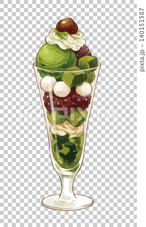 A mouthwatering illustration of a parfait A mouthwatering illustration of a parfait 140151587