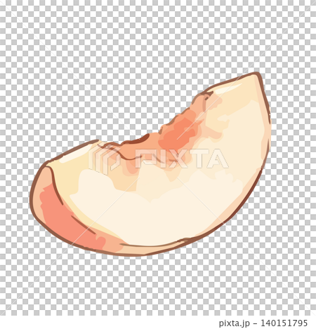 シズル感のある白桃のイラスト 140151795