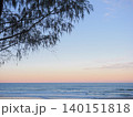 Sweet and dreamy dusk at the beach 140151818