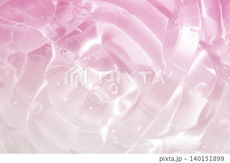 水 ジェル 波 ピンク 白 テクスチャ 背景 140151899
