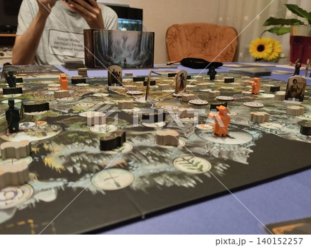 Mozyr, Belarus, April 10 2025: Board Game Beast Gameplay 140152257
