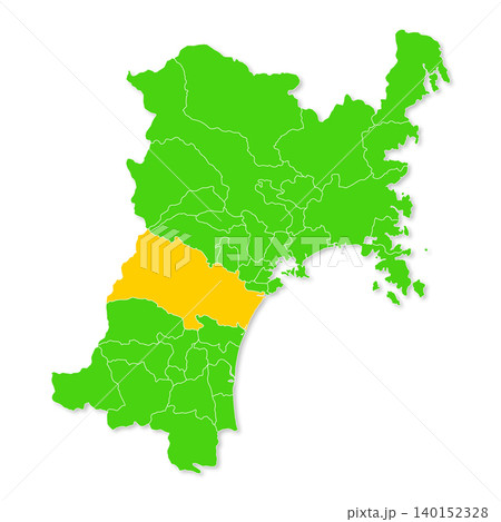 宮城県と仙台市の地図 宮城県と仙台市の地図 140152328