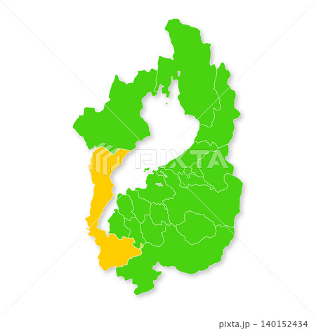 滋賀県と大津市の地図 滋賀県と大津市の地図 140152434