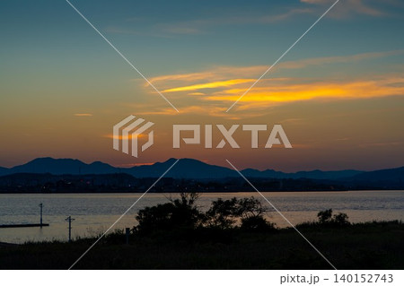 夕日の景観 140152743