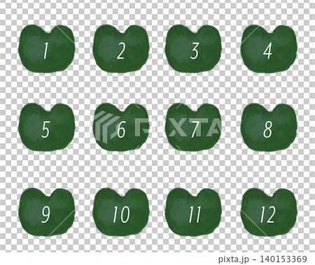 Bear number icon (green) 140153369