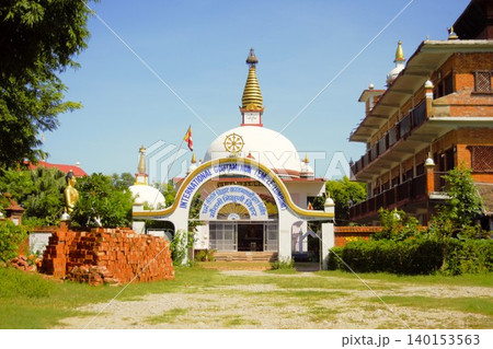 ルンビニのゴータミ尼僧寺院(Gautami Nuns Temple)|ネパール ルンビニのゴータミ尼僧寺院(Gautami Nuns Temple)|ネパール 140153563