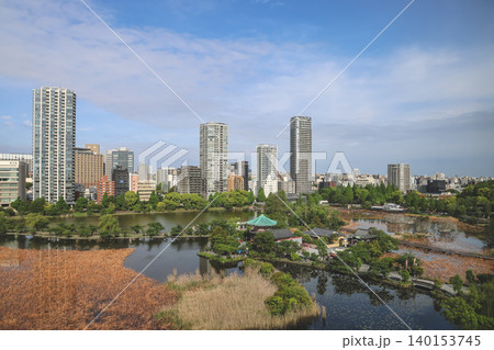 April 25 2026 Shinobazuno Pond Surrounded By Urban Tokyo Skyline April 25 2026 Shinobazuno Pond Surrounded By Urban Tokyo Skyline 140153745