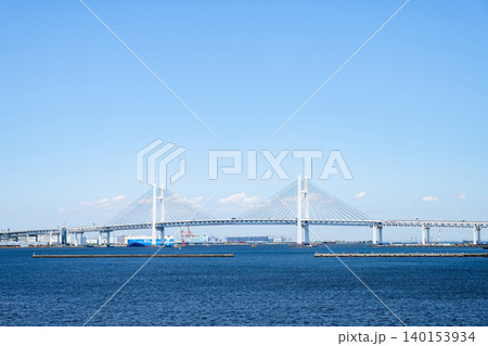 横浜ベイブリッジが見える風景 横浜ベイブリッジが見える風景 140153934