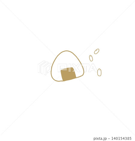 シンプルな手描きのおにぎり シンプルな手描きのおにぎり 140154385