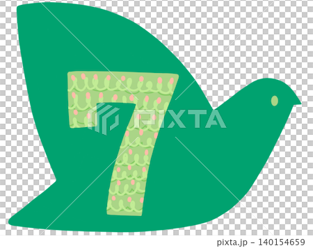 數字7和一隻鳥 數字7和一隻鳥 140154659