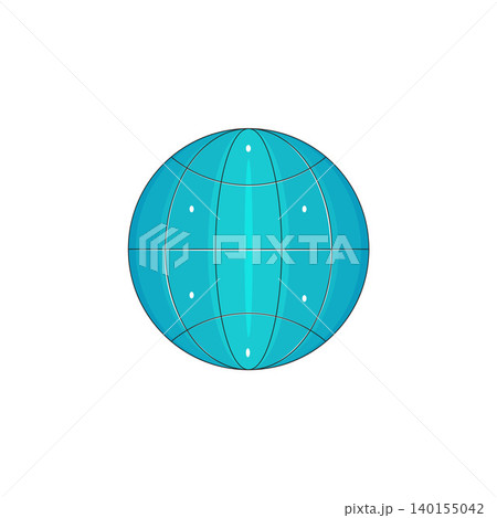 Abstract Globe with Grid Lines Vector Illustration 140155042