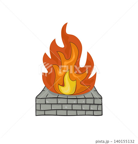 Heat campfire vacation illustration Heat campfire vacation illustration 140155132
