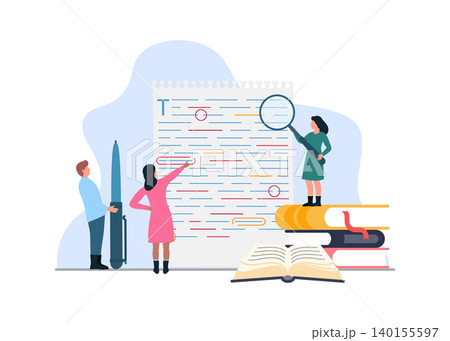 Professional Team Proofreading and Editing Document Stock Illustration Professional Team Proofreading and Editing Document Stock Illustration 140155597