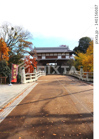 水戸城　百名城　茨城県　水戸市　大手門 140156087