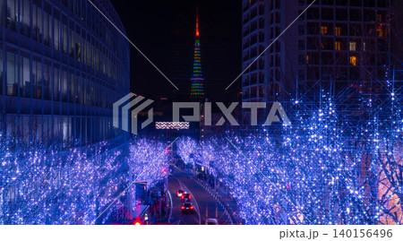 東京・六本木　けやき坂　クリスマスイルミネーション 140156496