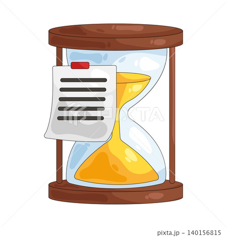 Illustration of hourglass 140156815