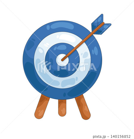 Illustration of dart board Illustration of dart board 140156852