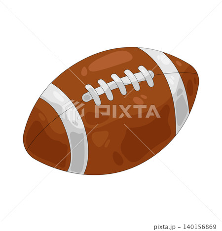 Illustration of American football ball 140156869