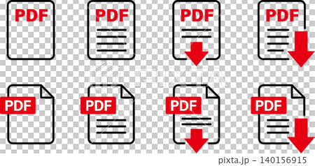 PDF 文件圖示插圖 PDF 文件圖示插圖 140156915