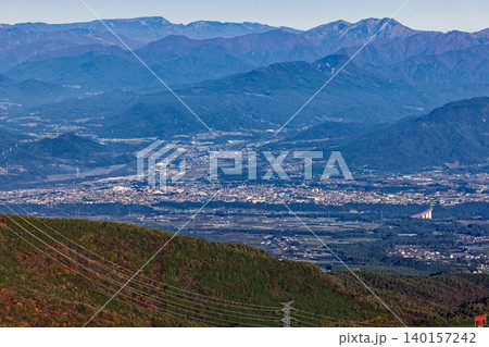 赤城山・黒檜山山頂から見る沼田市街と谷川連峰・仙ノ倉山・平標山、苗場山 赤城山・黒檜山山頂から見る沼田市街と谷川連峰・仙ノ倉山・平標山、苗場山 140157242