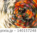 Spinning Orange Flowers Abstract Background 140157248
