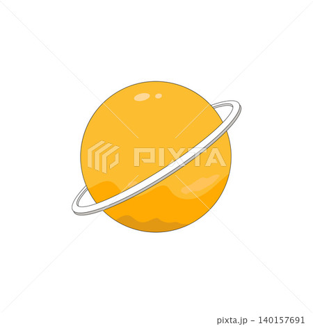 Ringed planet illustration design Ringed planet illustration design 140157691