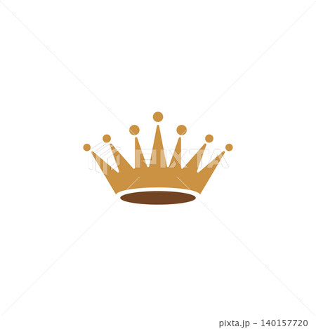 Luxury gold crown logo design Luxury gold crown logo design 140157720
