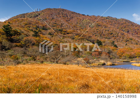 紅葉の赤城山・覚満淵の風景 紅葉の赤城山・覚満淵の風景 140158998