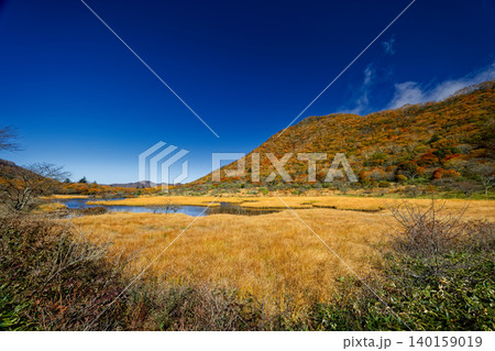 紅葉の赤城山・覚満淵の風景 紅葉の赤城山・覚満淵の風景 140159019