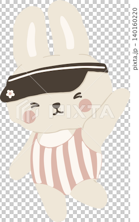 Summer bunny rabbit sassy jumping pose summer vibe decoration clipart asset Summer bunny rabbit sassy jumping pose summer vibe decoration clipart asset 140160220