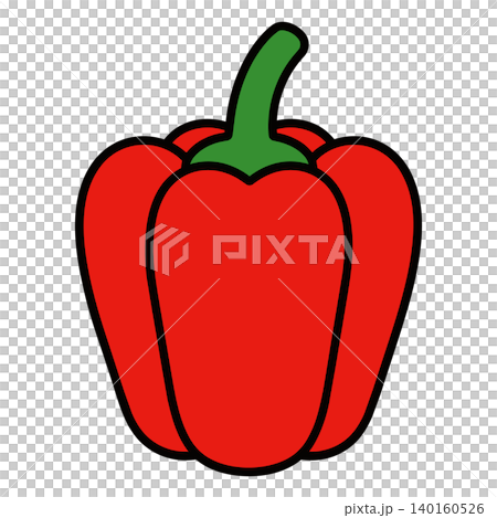 Simple food illustration featuring red bell peppers and a nutrition management concept. Simple food illustration featuring red bell peppers and a nutrition management concept. 140160526
