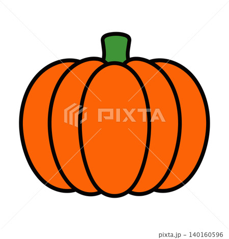 ハロウィンシーズンに活用できるシンプルなかぼちゃ 140160596