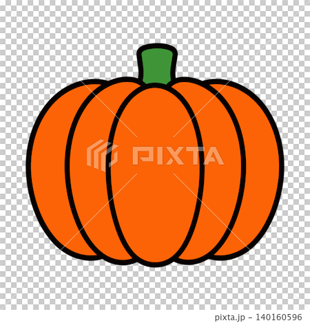 ハロウィンシーズンに活用できるシンプルなかぼちゃ 140160596