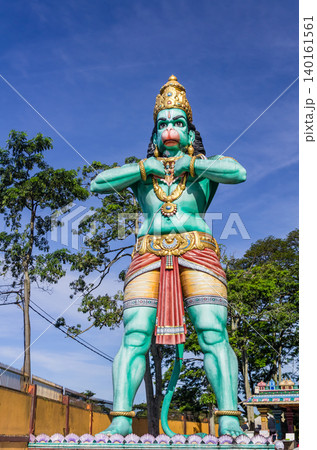 Large Hanuman Statue at Batu Caves Hindu Temple Complex in Kuala Lumpur, Malaysia 140161561