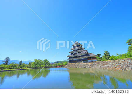 長野県松本市、国宝松本城の風景 長野県松本市、国宝松本城の風景 140162556